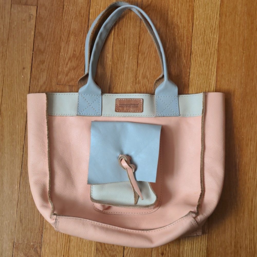 Two tone Leather purse